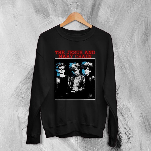 The Jesus and Mary Chain Bootleg Tour Retro Band Album 90s Music Sweatshirt 91 - Picture 1 of 5